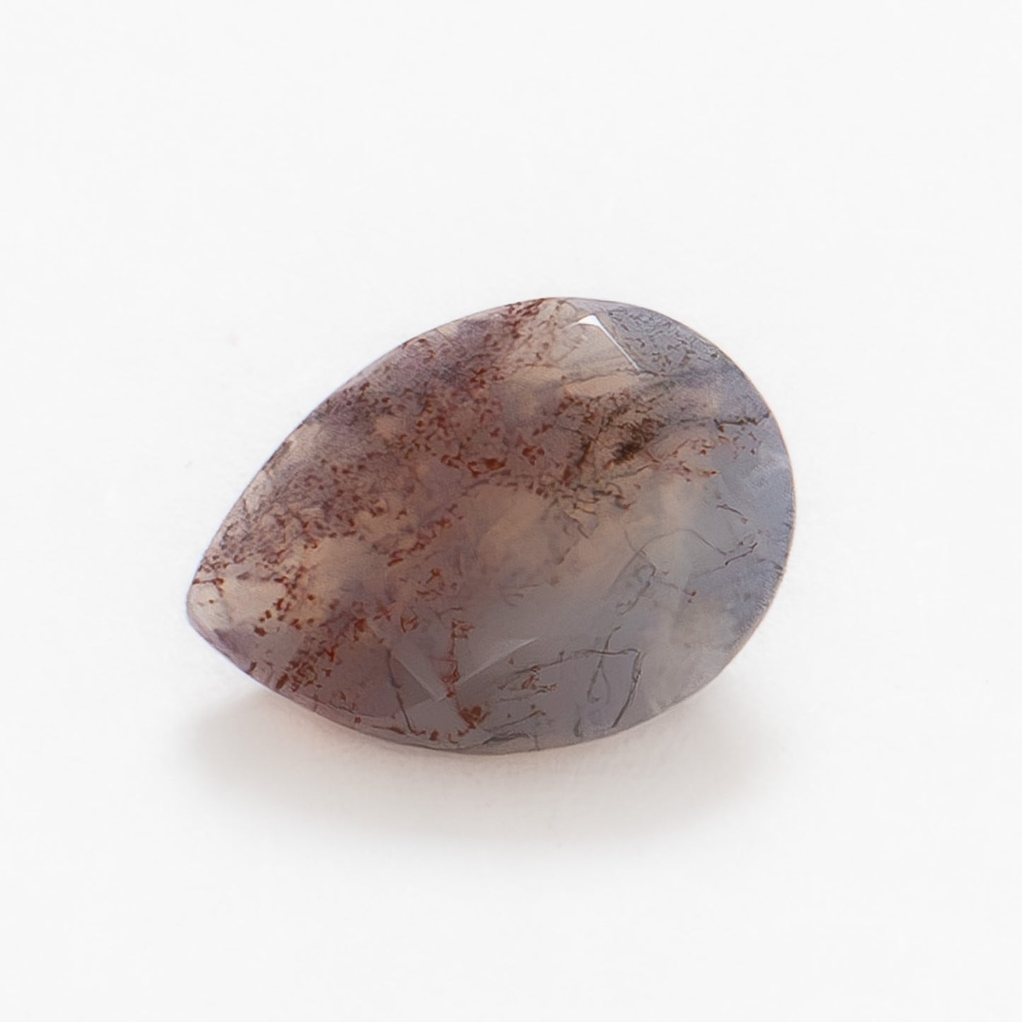 8x6mm Pear Red Moss Agate