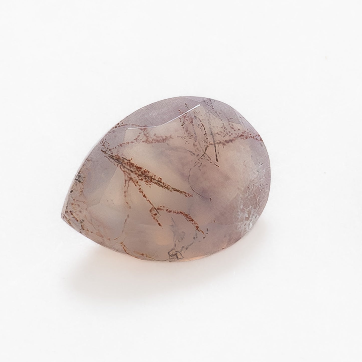 8x6mm Pear Red Moss Agate