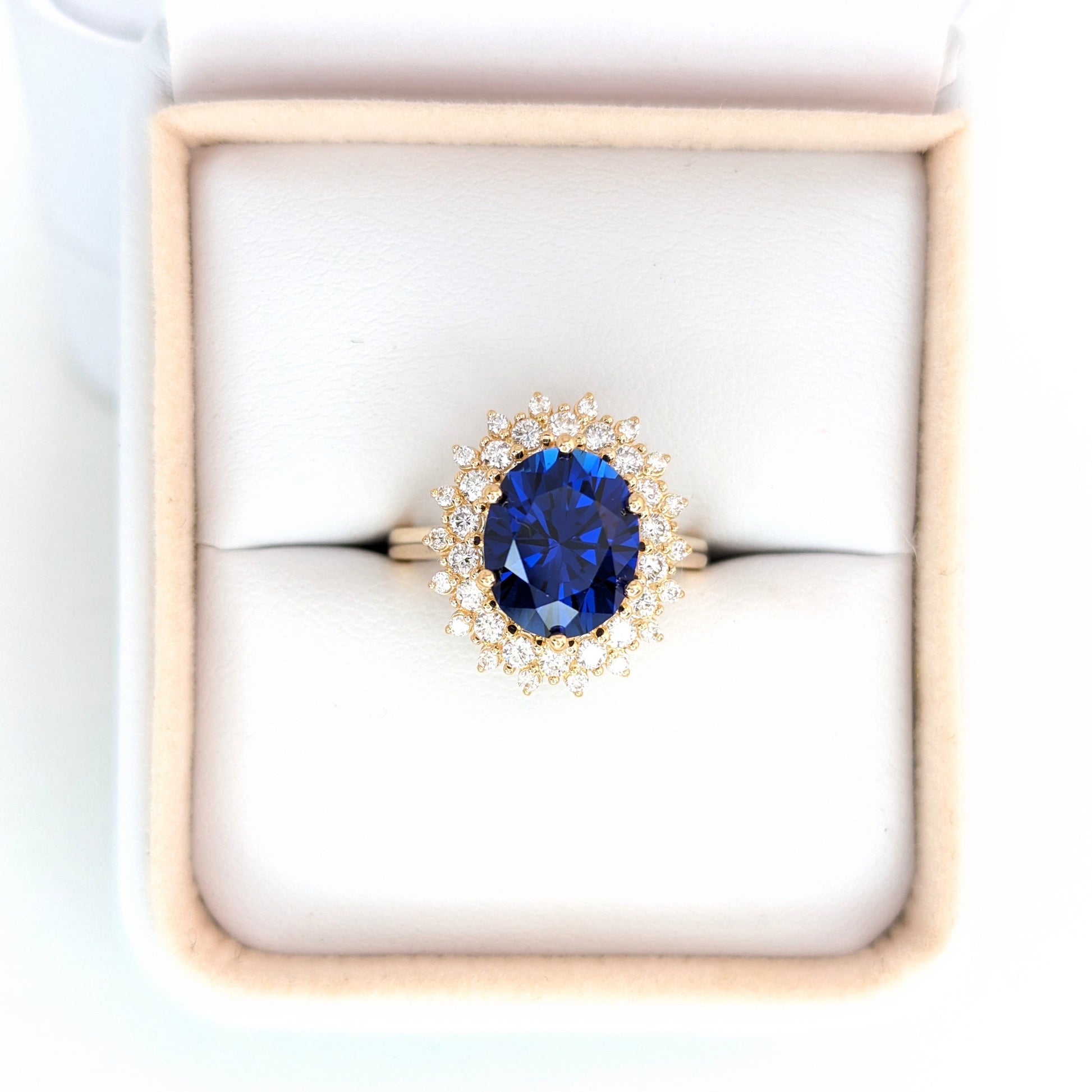 Sabela double halo engagement ring yellow gold