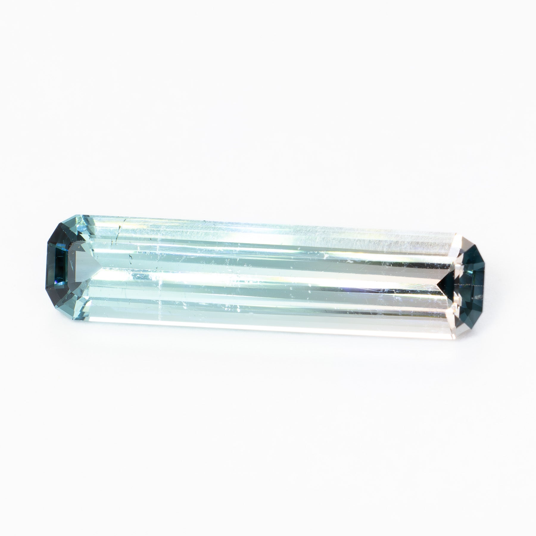 TL0107 3.29ct bi color pink and blue tourmaline bar