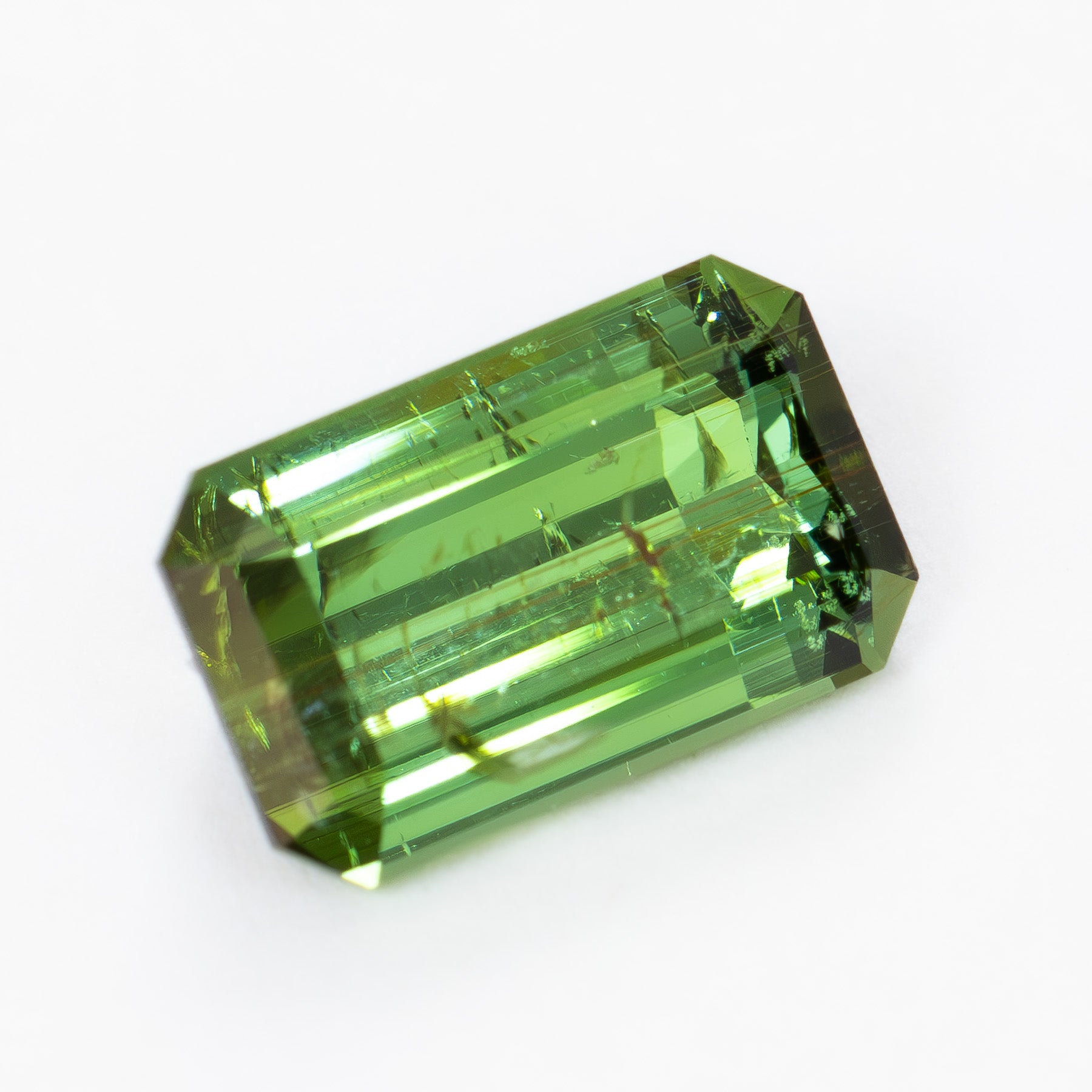 TL0110 2.06ct green step cut tourmaline