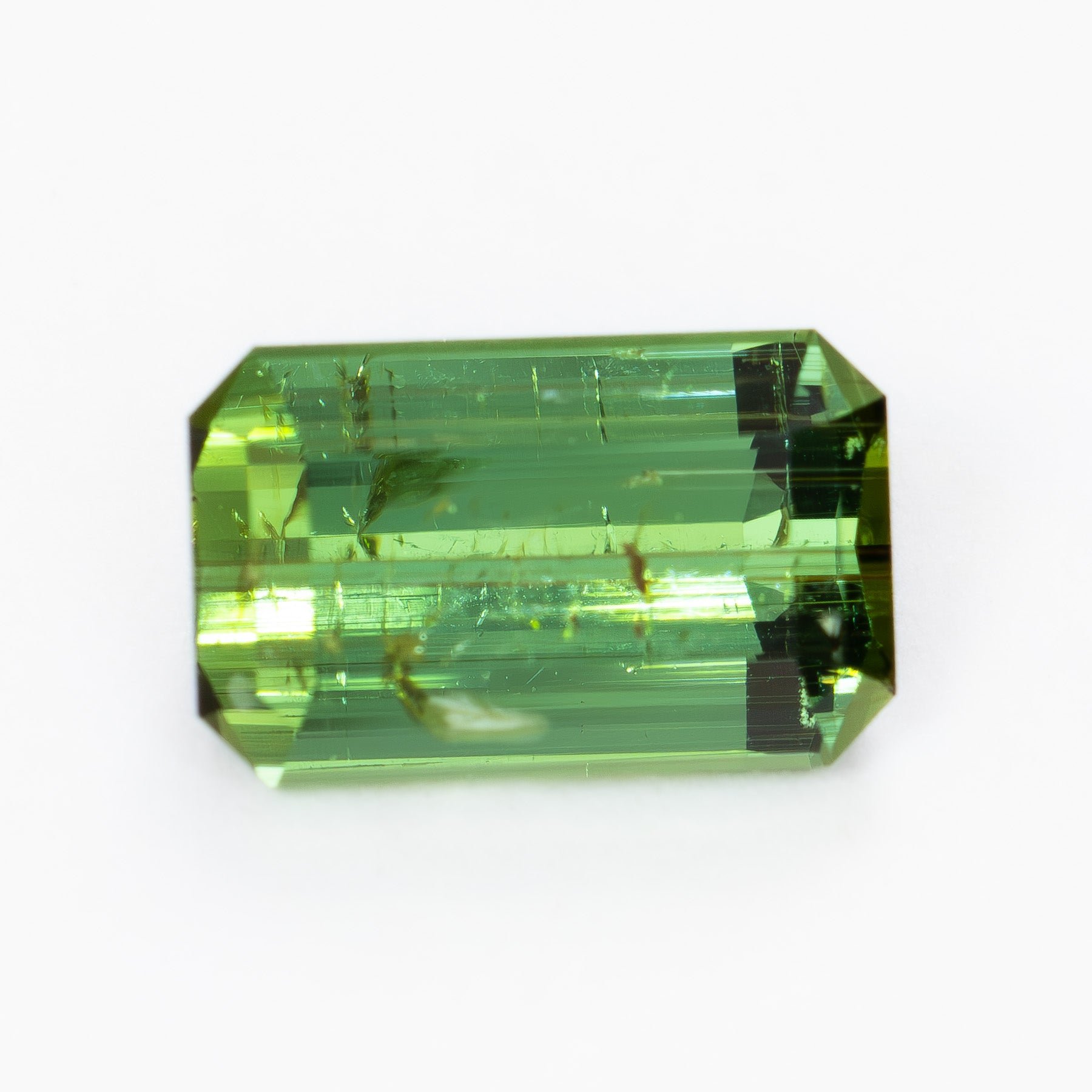 TL0110 2.06ct green step cut tourmaline