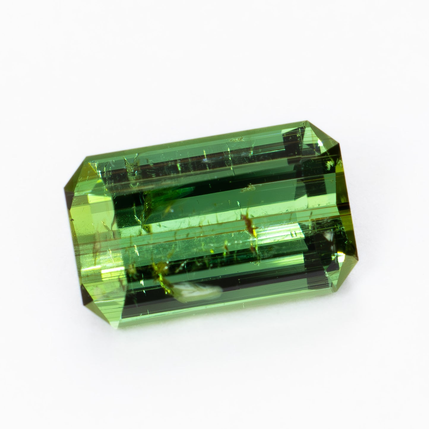 TL0110 2.06ct green step cut tourmaline