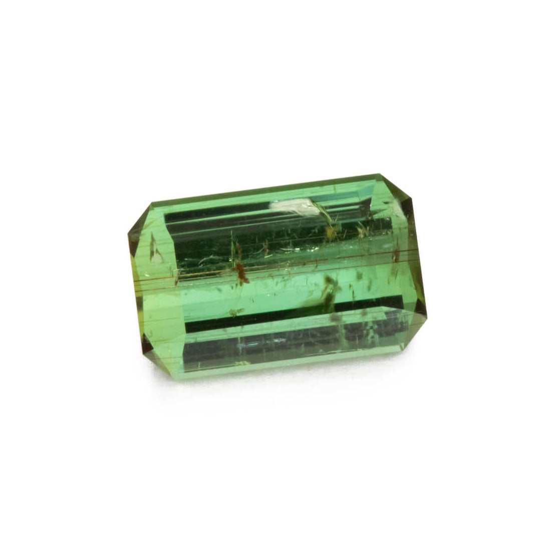 tl0110 green step cut tourmaline