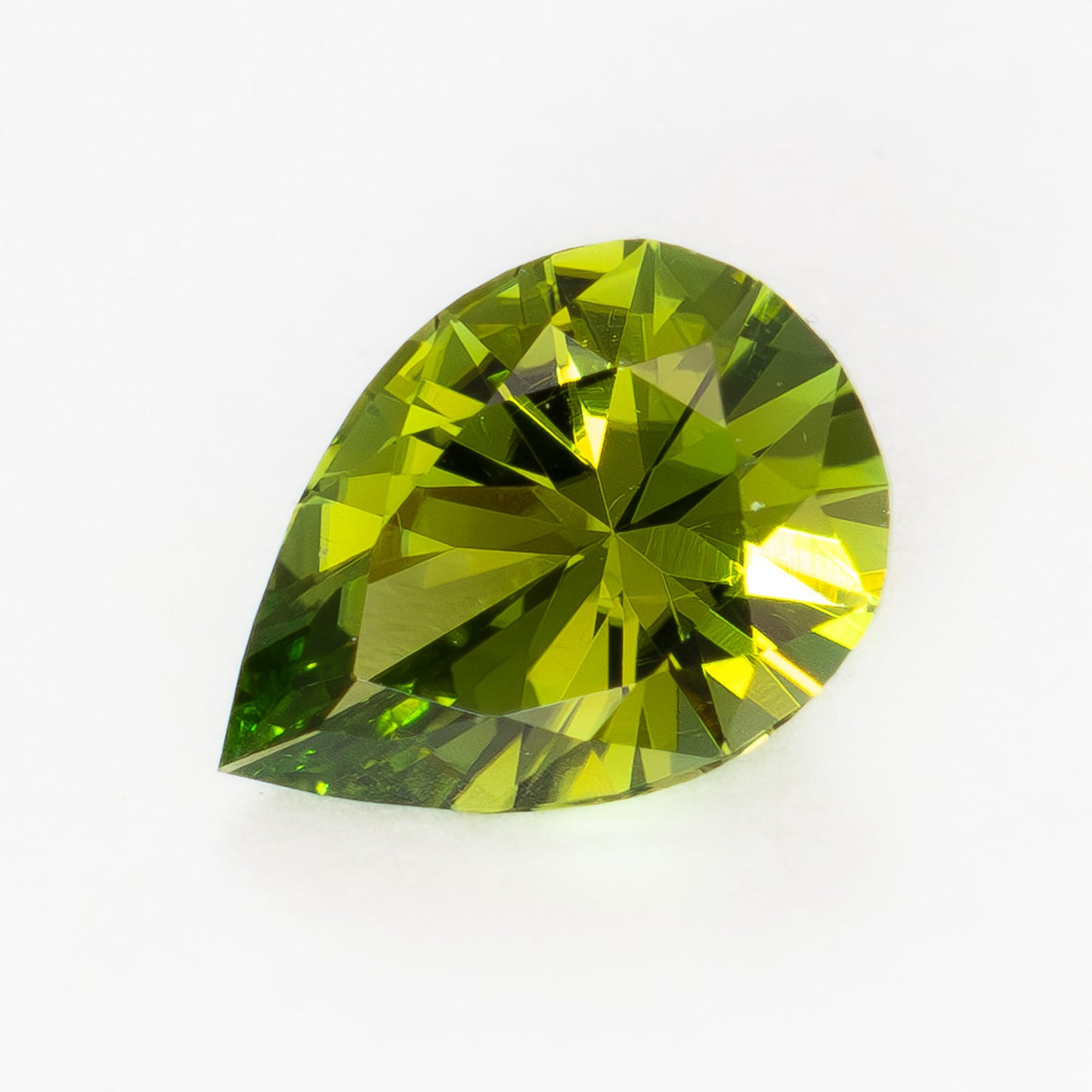 TL0113 0.50ct pear cut green tourmaline