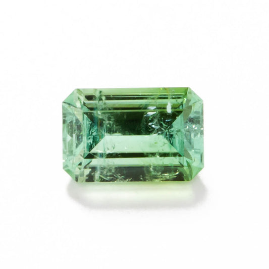 tl0116 light green step cut tourmaline
