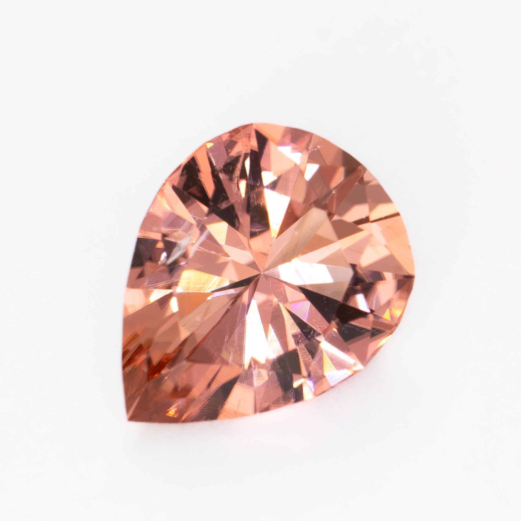TL0120 2.80ct pear cut pink-orange tourmaline