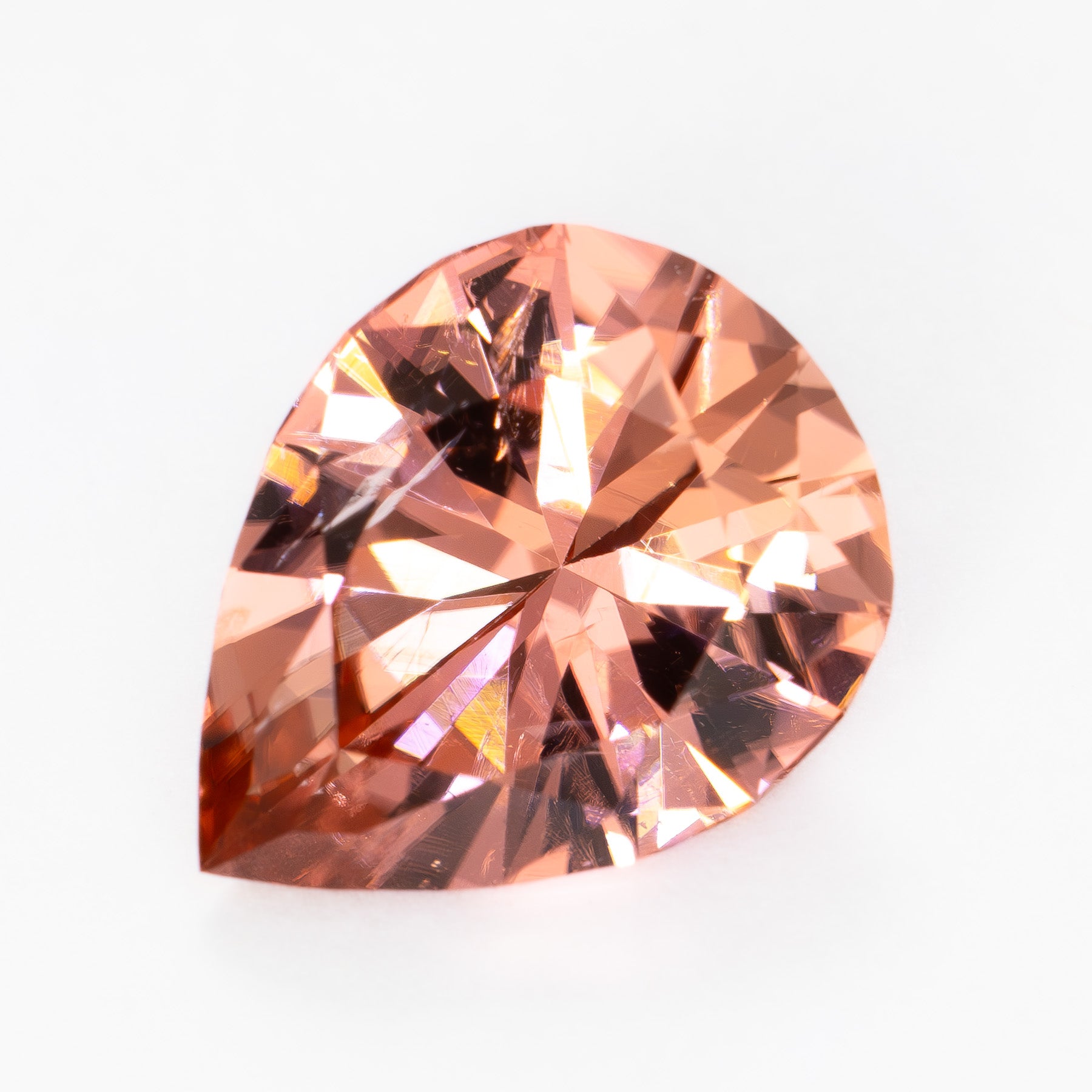 TL0120 2.80ct pear cut pink-orange tourmaline