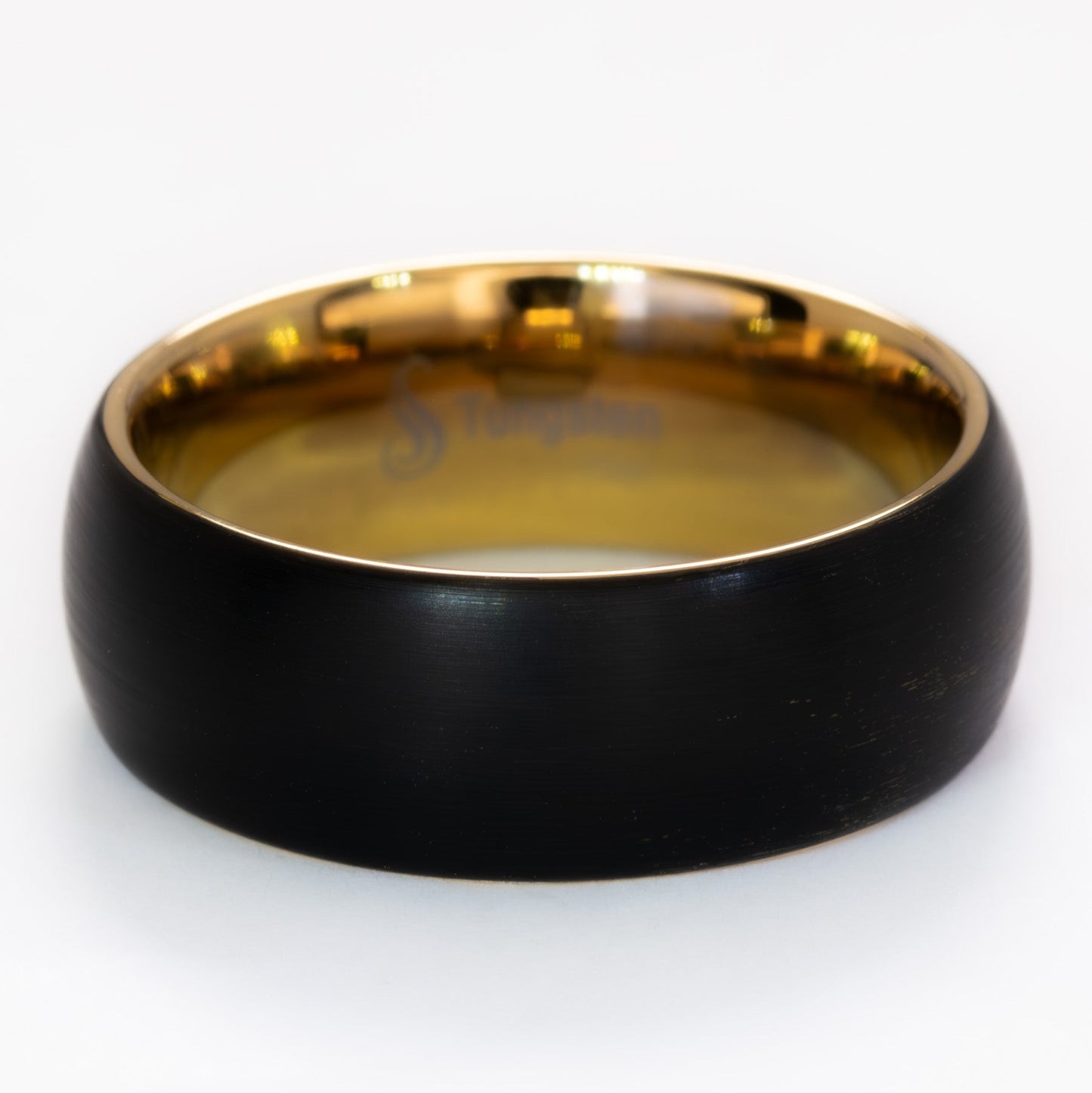Tungsten and Yellow Gold Band