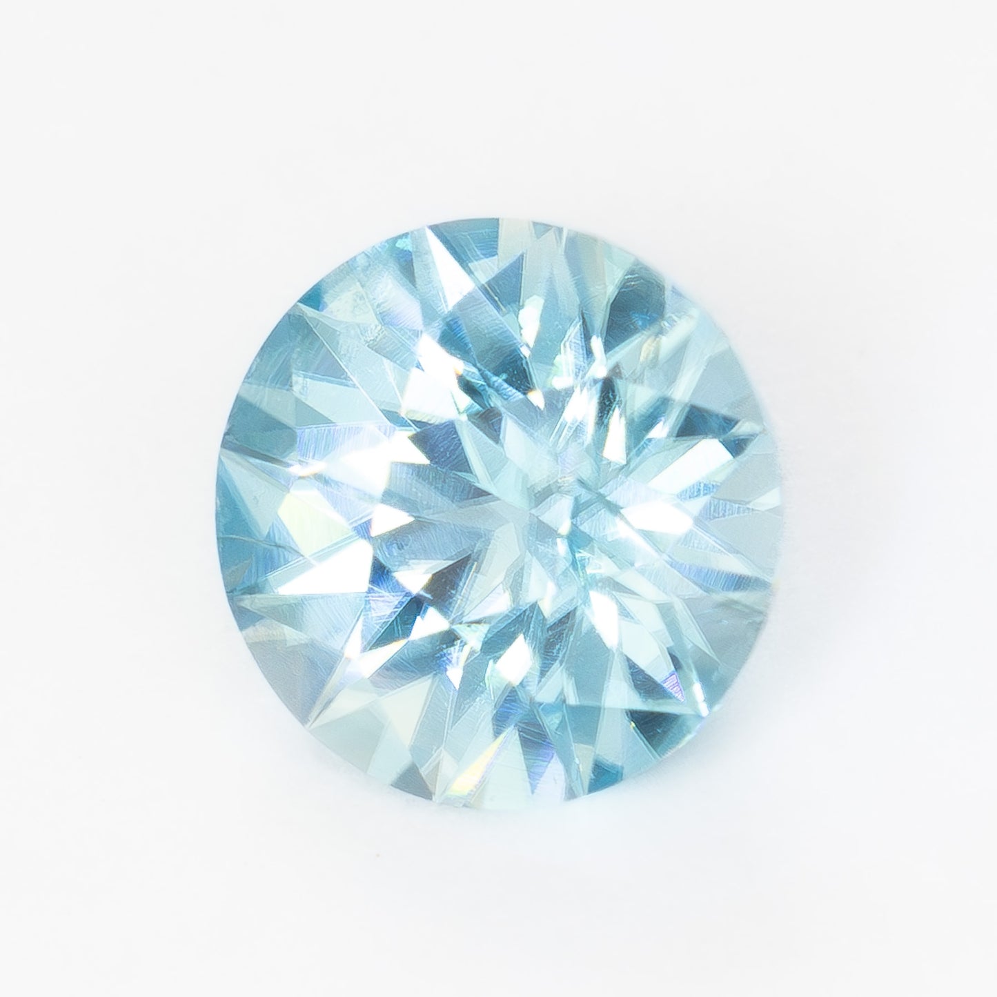 ZR0101 light blue round zircon