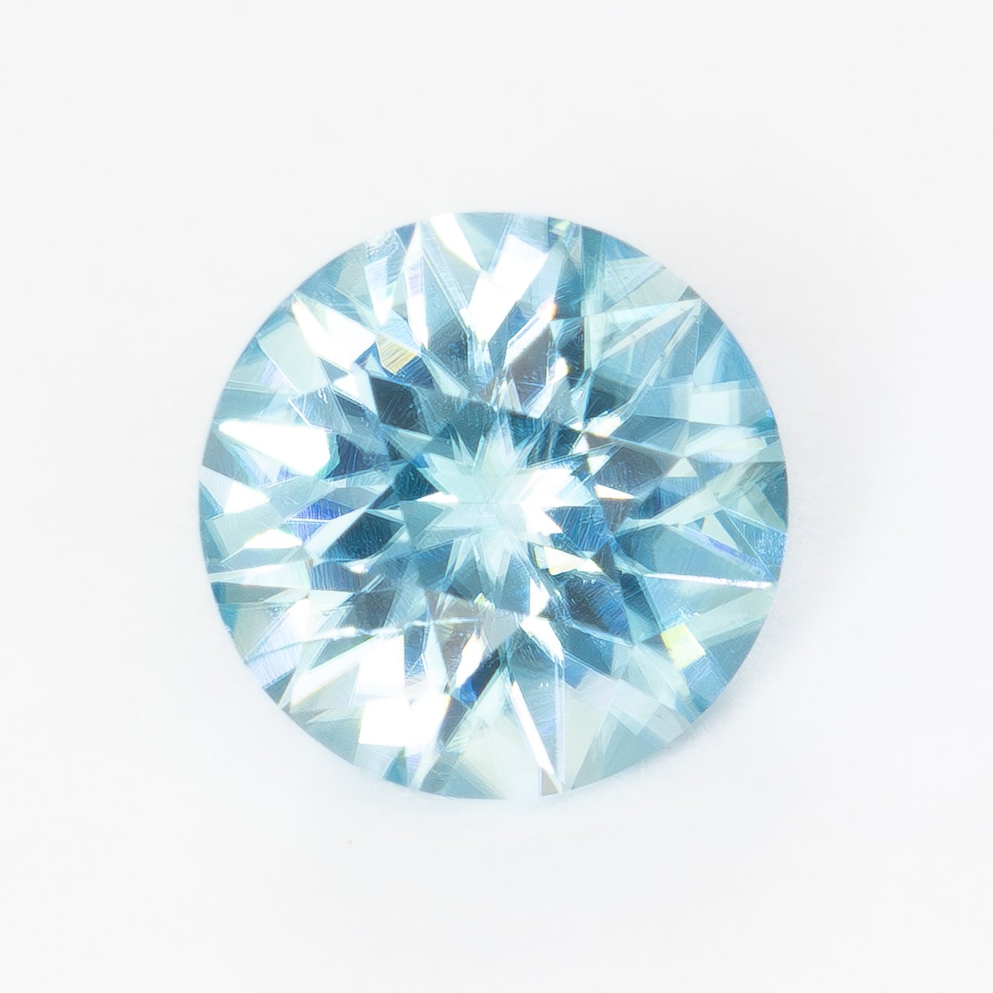 ZR0101 light blue round zircon