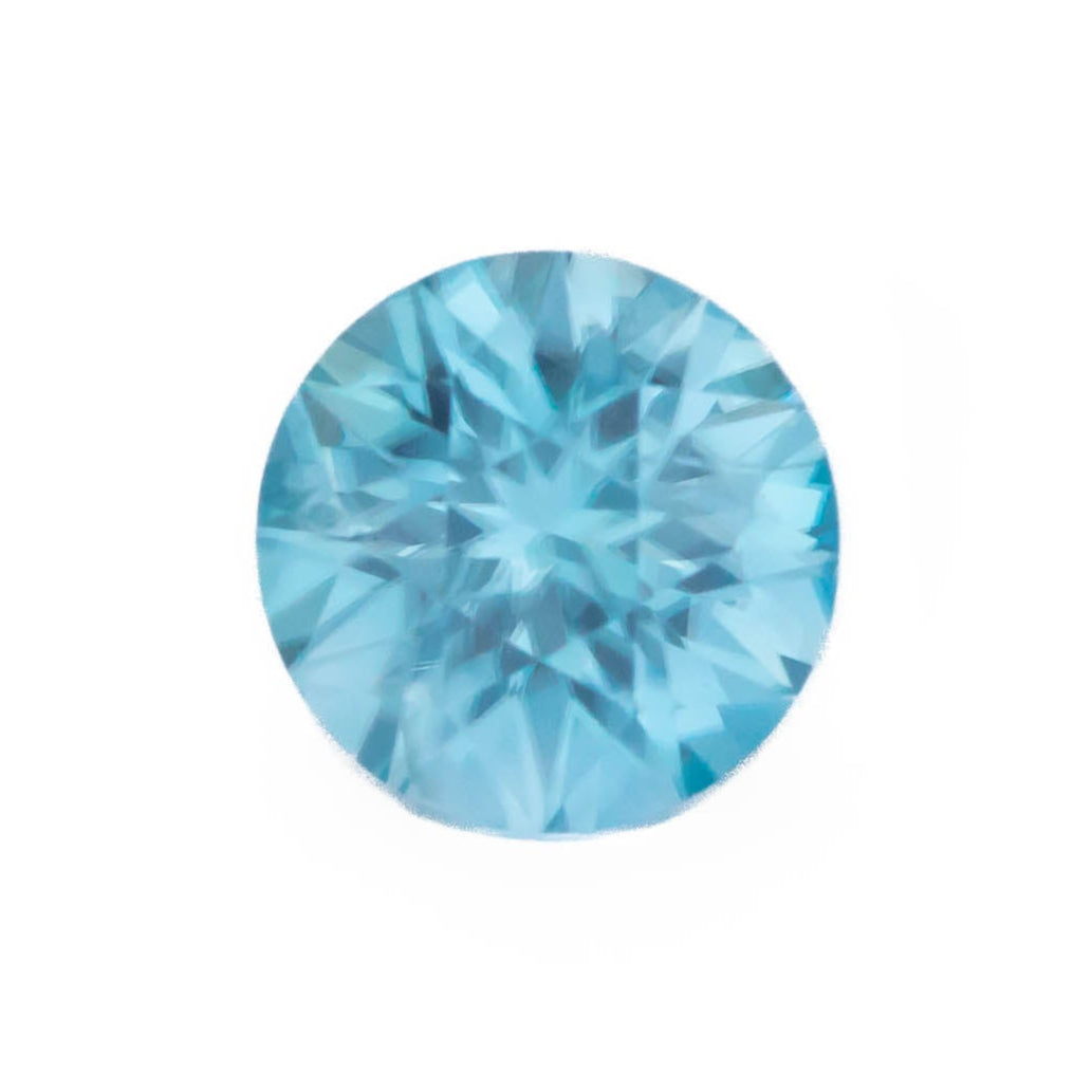 ZR0101 round light blue zircon