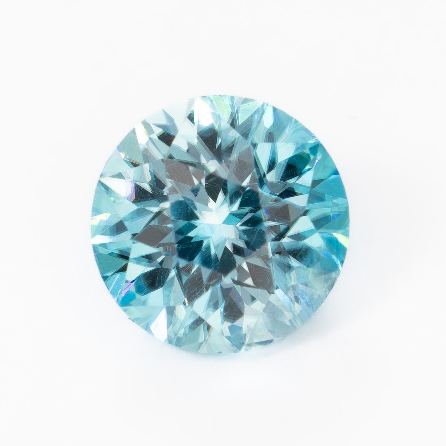 ZR0120 light blue round zircon