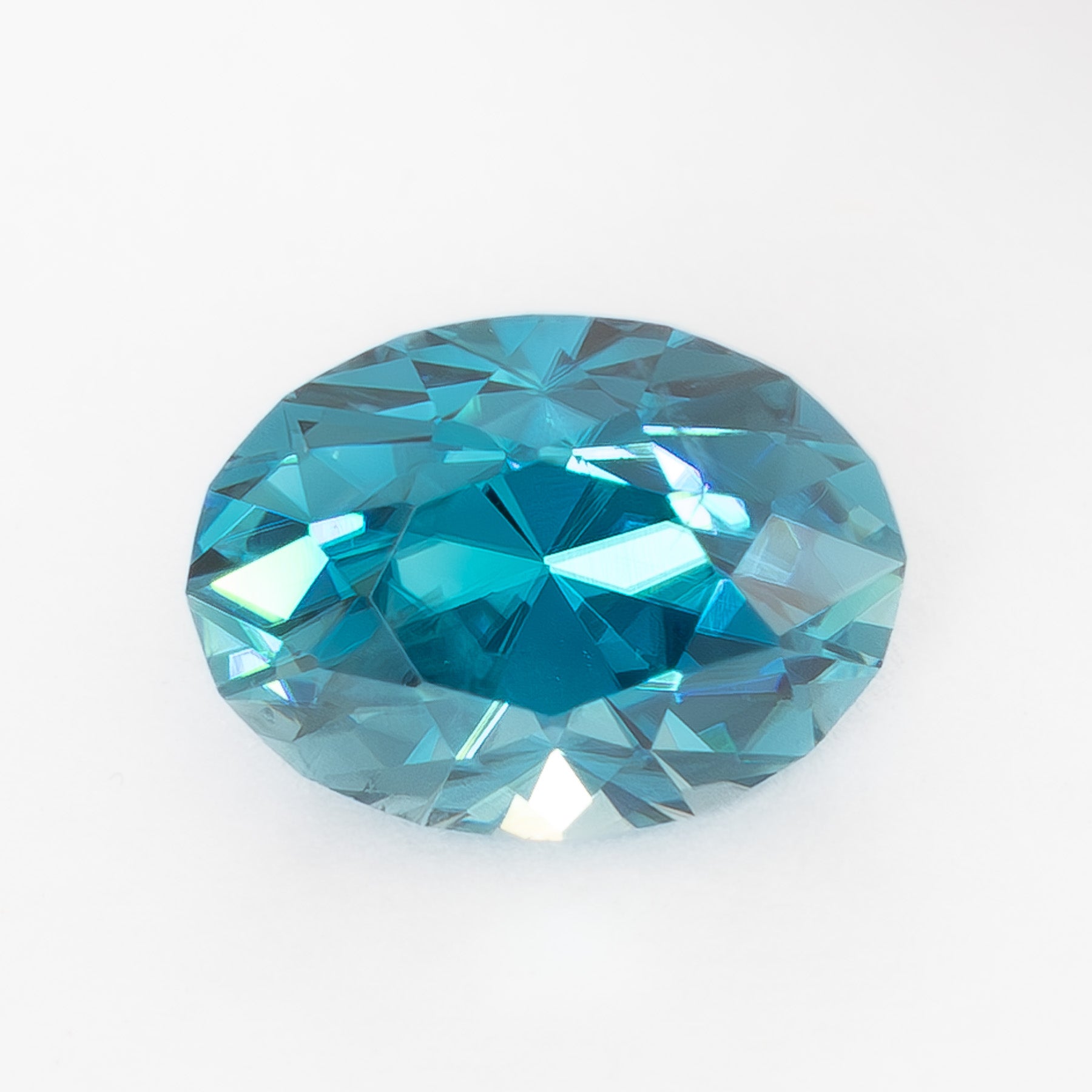 ZR0143 1.56ct blue oval cut zircon