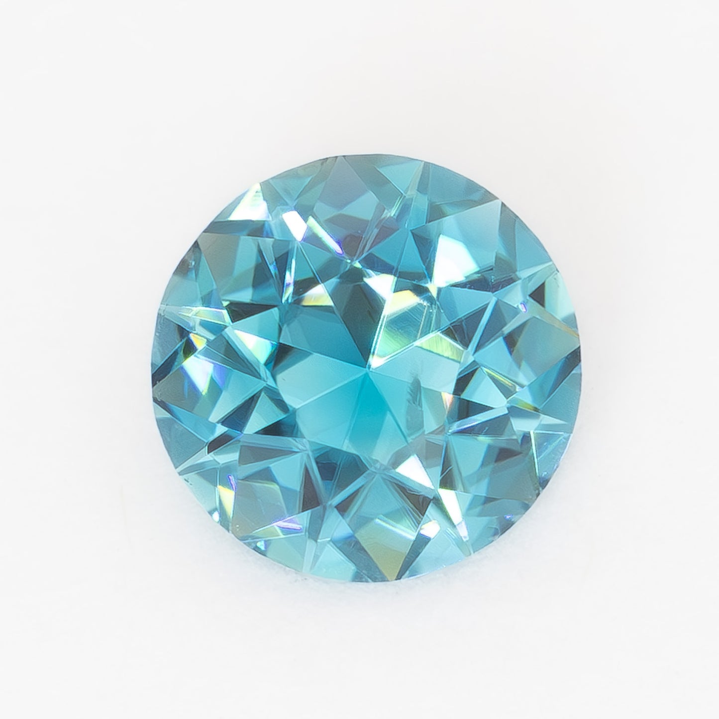 ZR0145 1.43ct blue round cut zircon