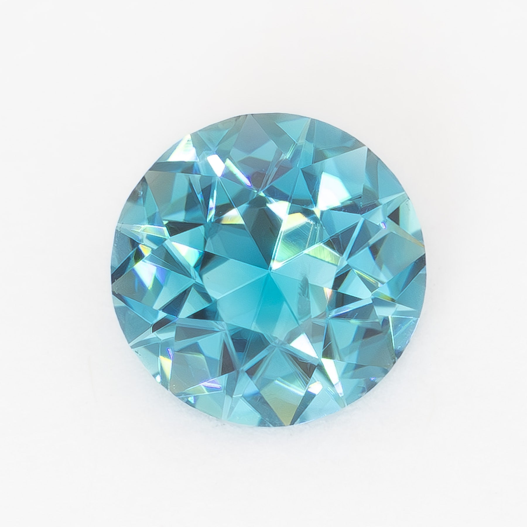 ZR0145 1.43ct blue round cut zircon