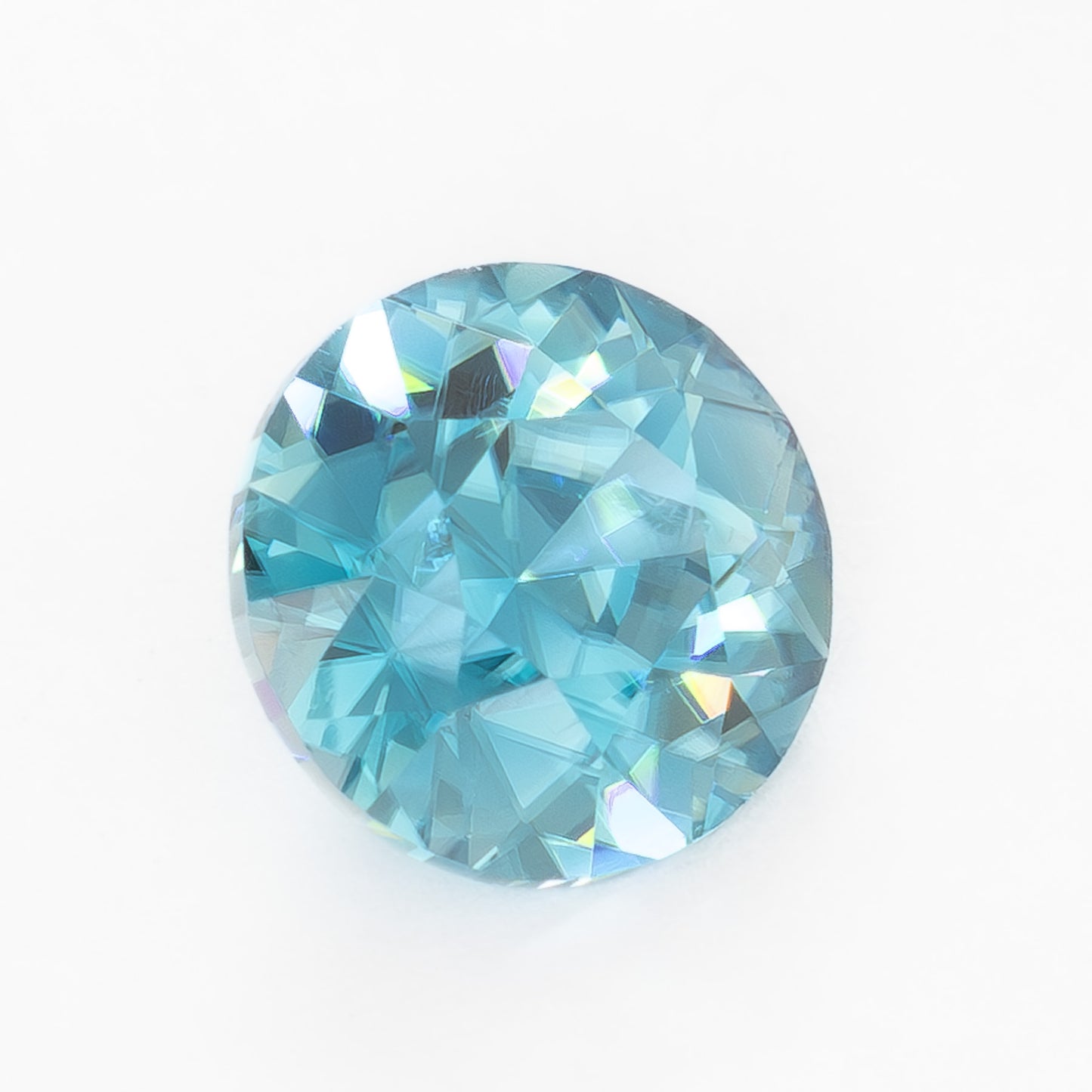 ZR0145 1.43ct blue round cut zircon