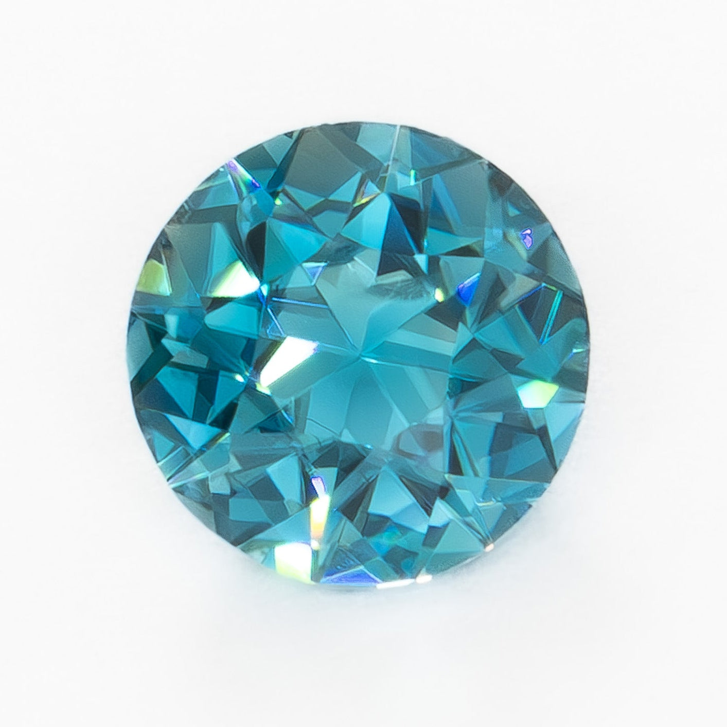 ZR0145 old european cut oec blue zircon