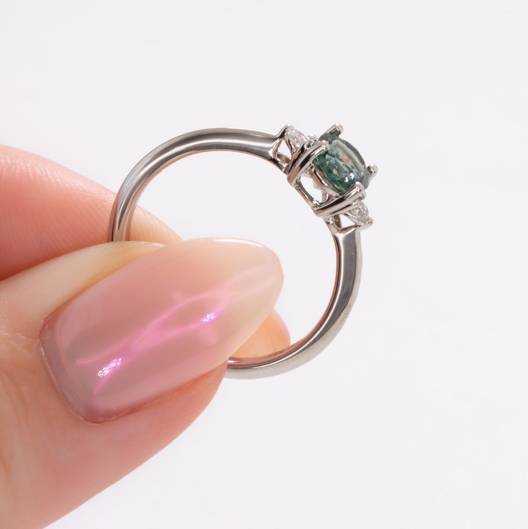 britt ring with 1.15ct oval montana sapphire
