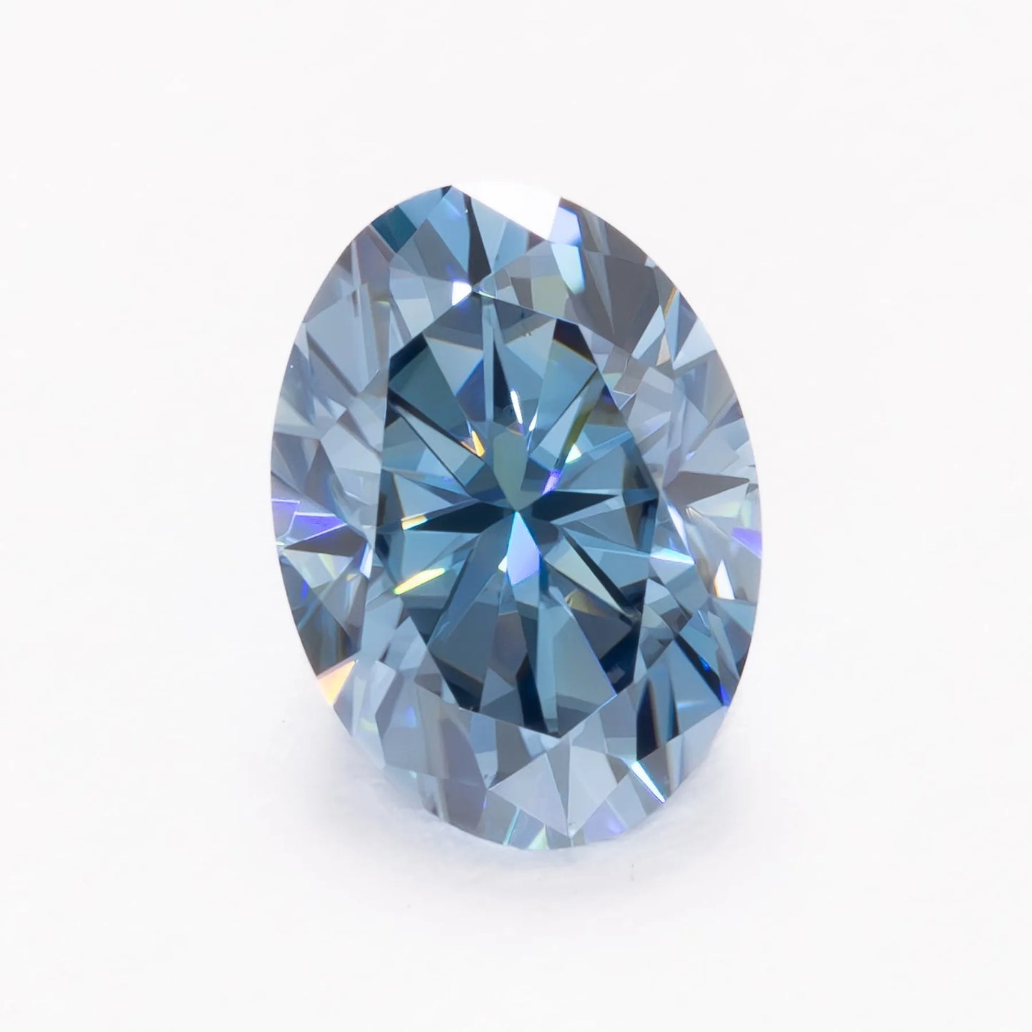 Blue Moissanite