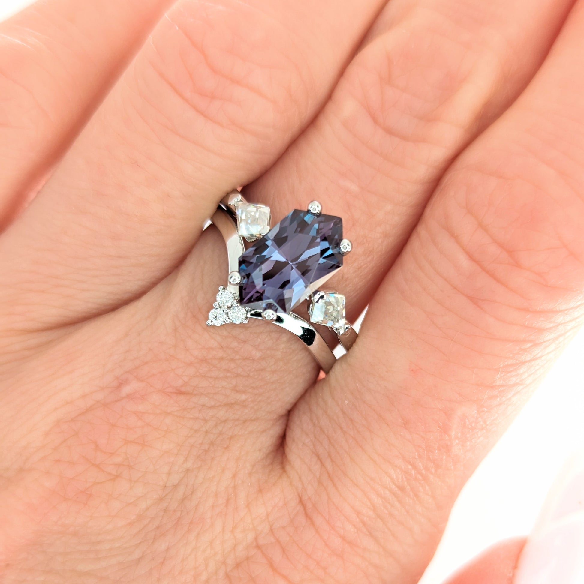 jamie ring with dutch marquise lab alexandrite
