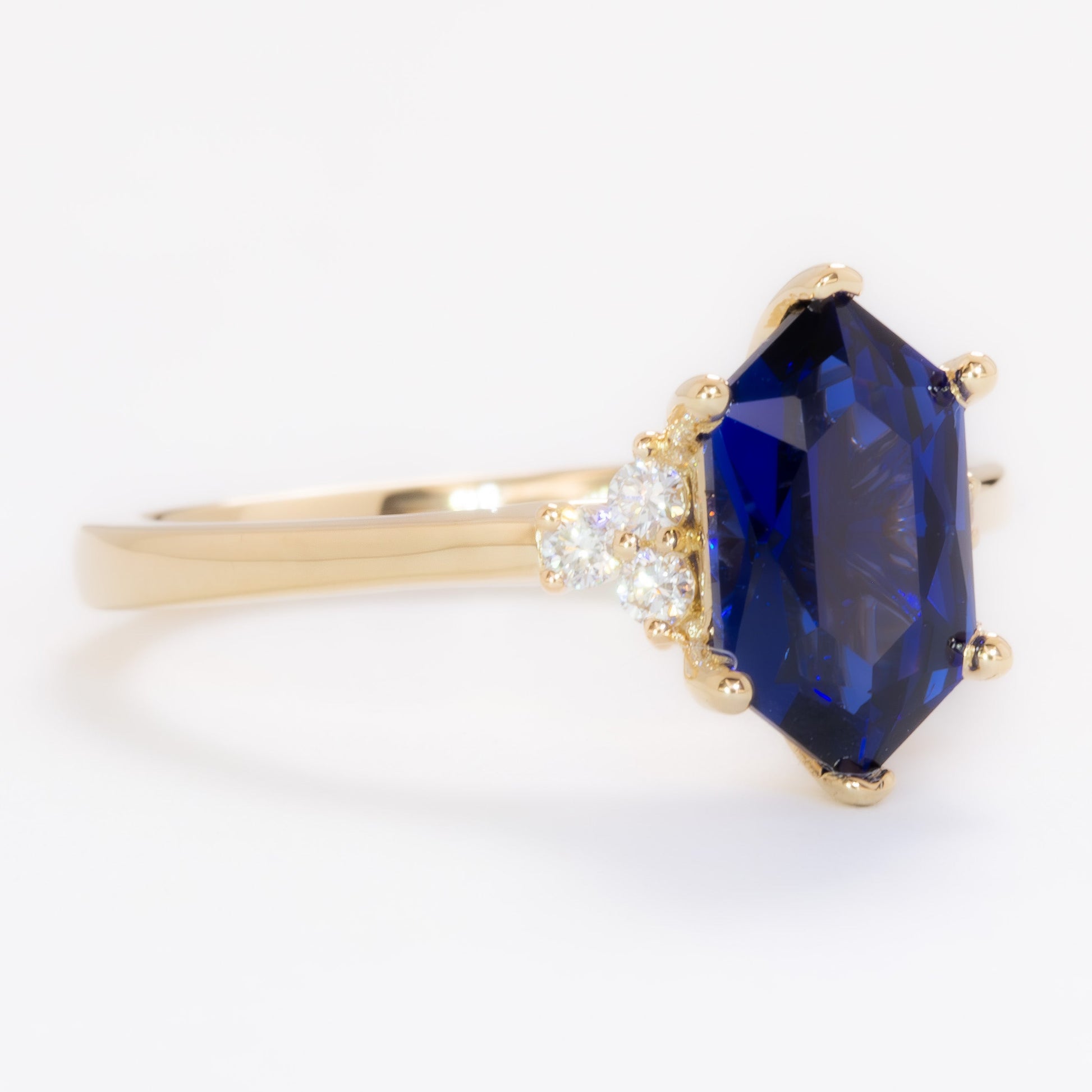 linnea engagement ring with dutch marquise royal blue lab sapphire