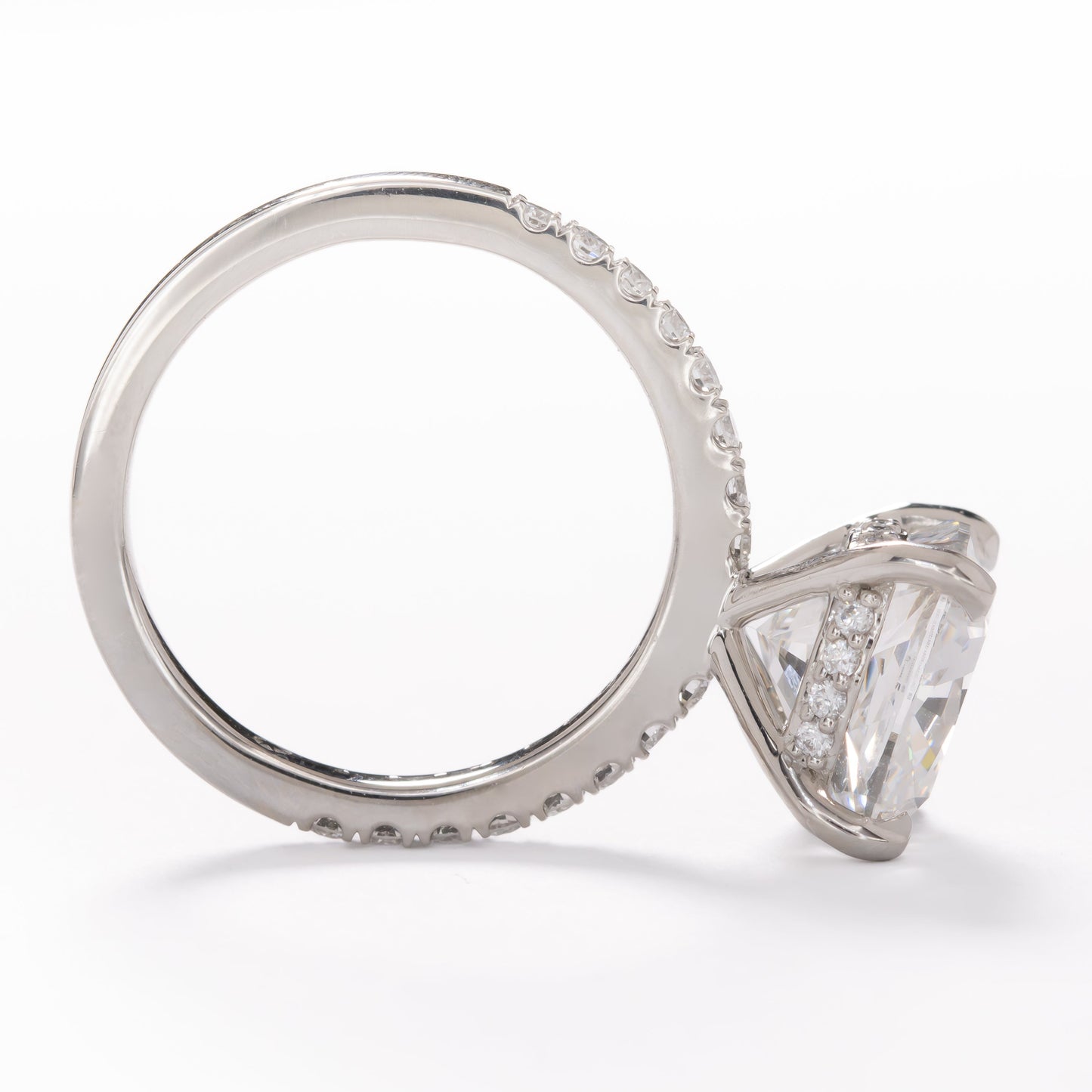 lottie ring lab diamond cushion in platinum