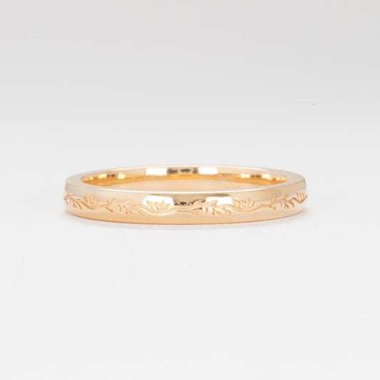 nyla floral inspired wedding band