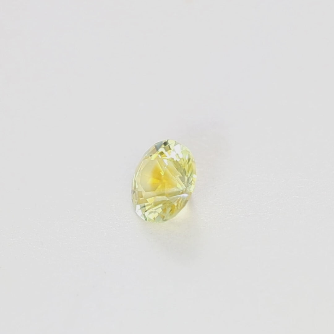 MS0202 0.71ct round brilliant yellow montana sapphire