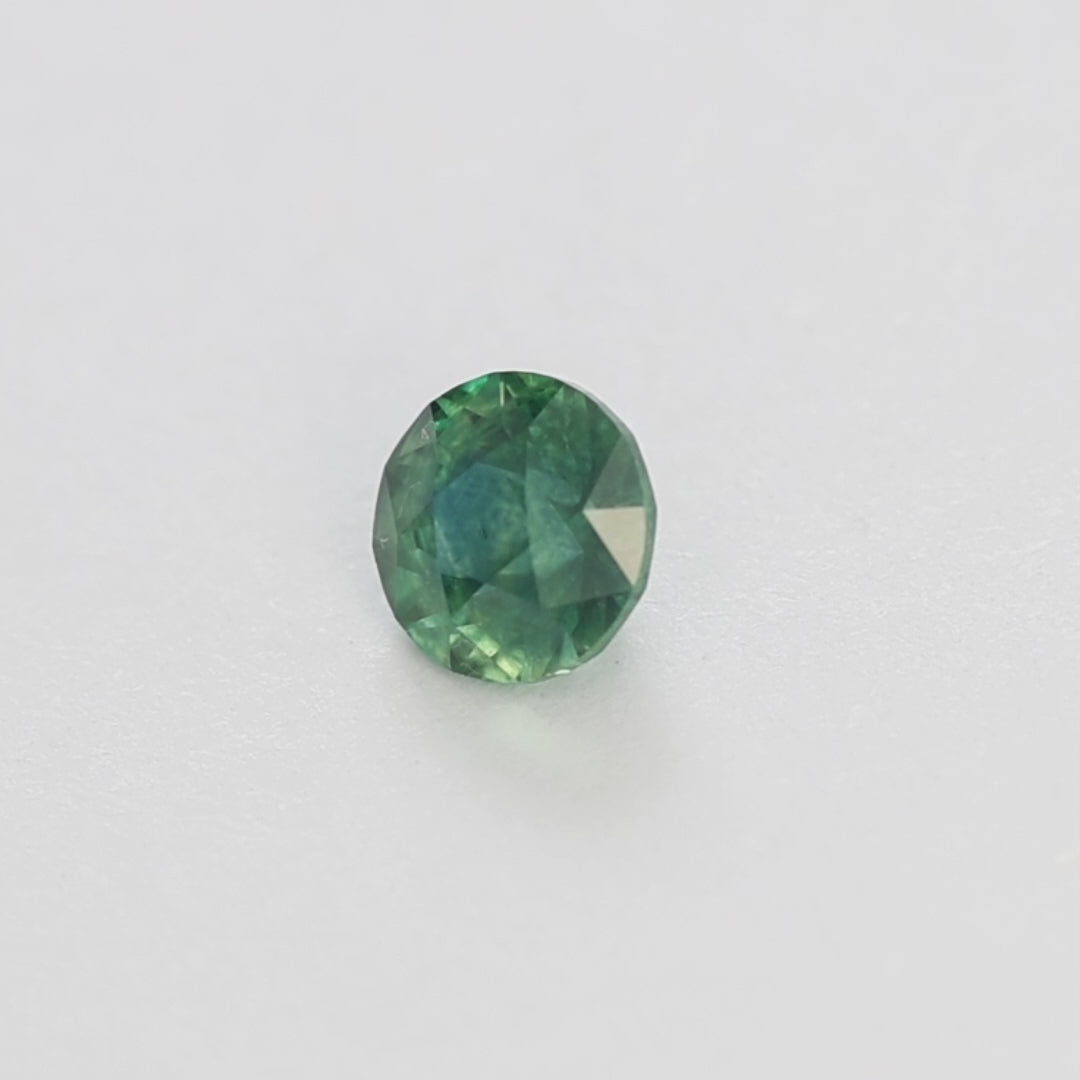 MS0189 1.09ct green-blue round montana sapphire
