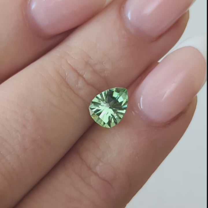 TL0106 mint green tourmaline pear