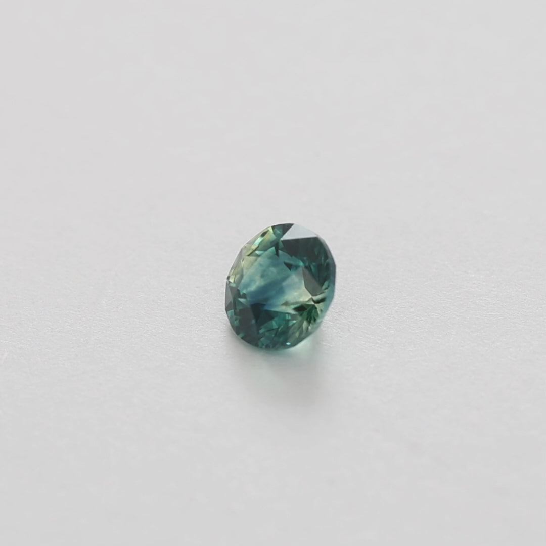 MS0215 1.37ct blue stormlight round montana sapphire