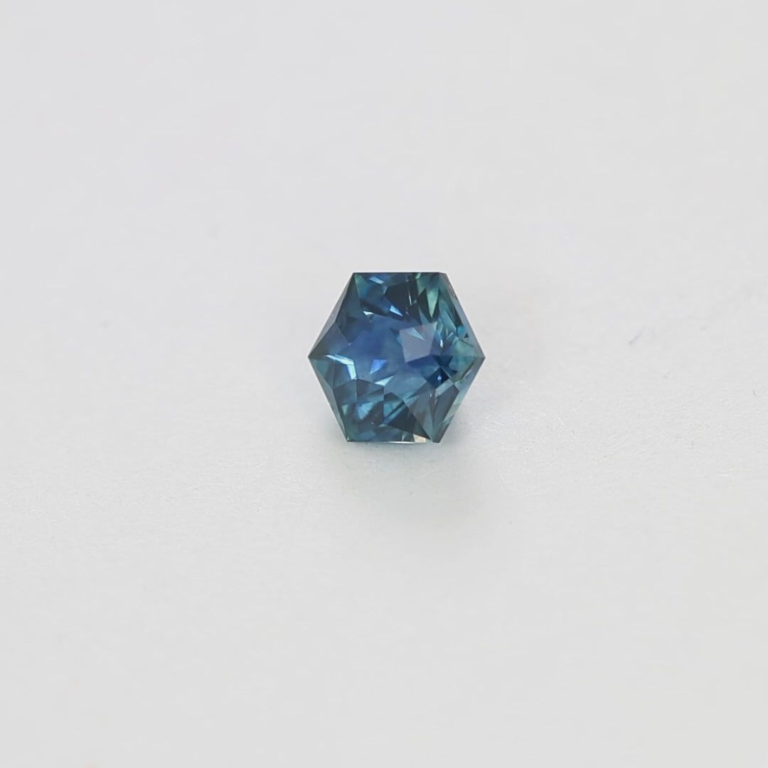 MS0169 1.07ct dark blue cosmos hex montana sapphire
