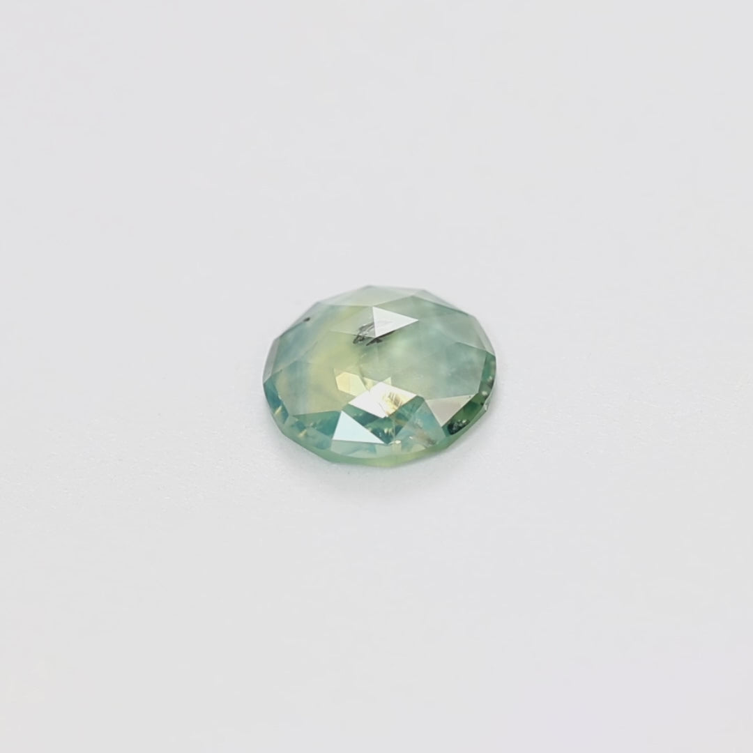 AU0143 2.10ct round rose cut grey-blue australian sapphire