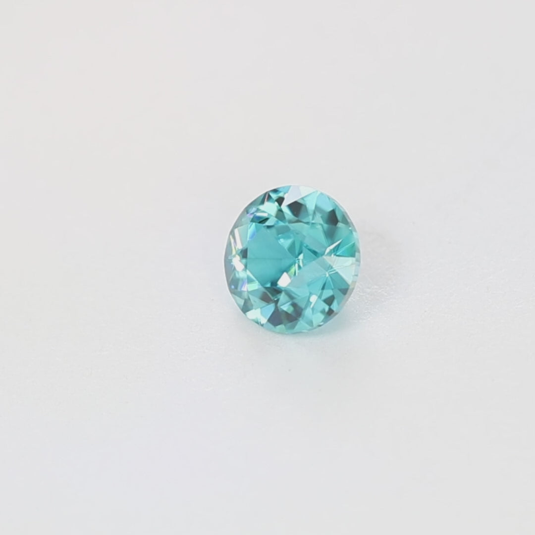 ZR0145 1.43ct old european cut blue zircon