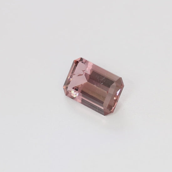 TL0115 3.87ct step cut pink tourmaline