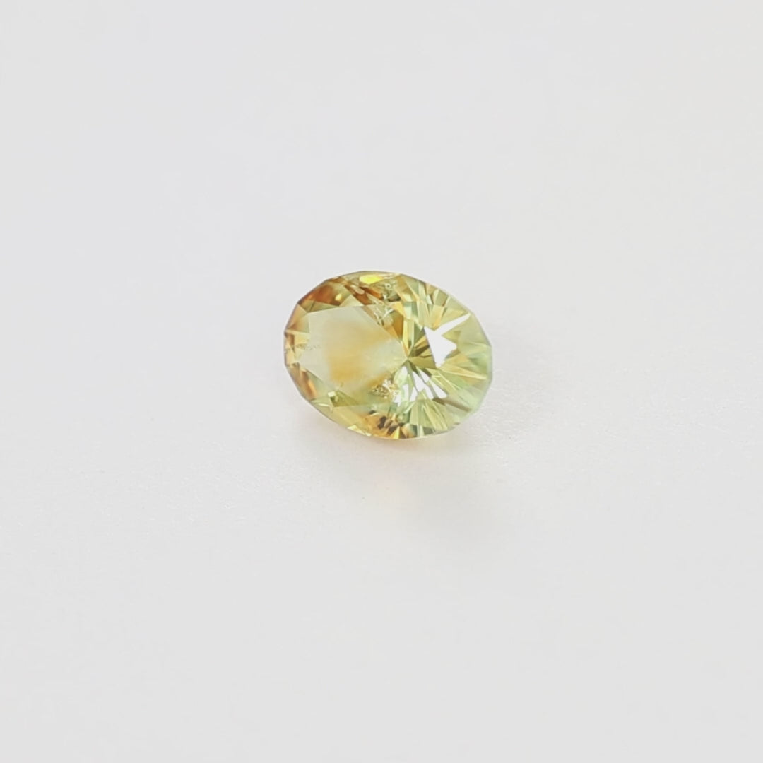 MS0176 1.33ct light orange oval montana sapphire
