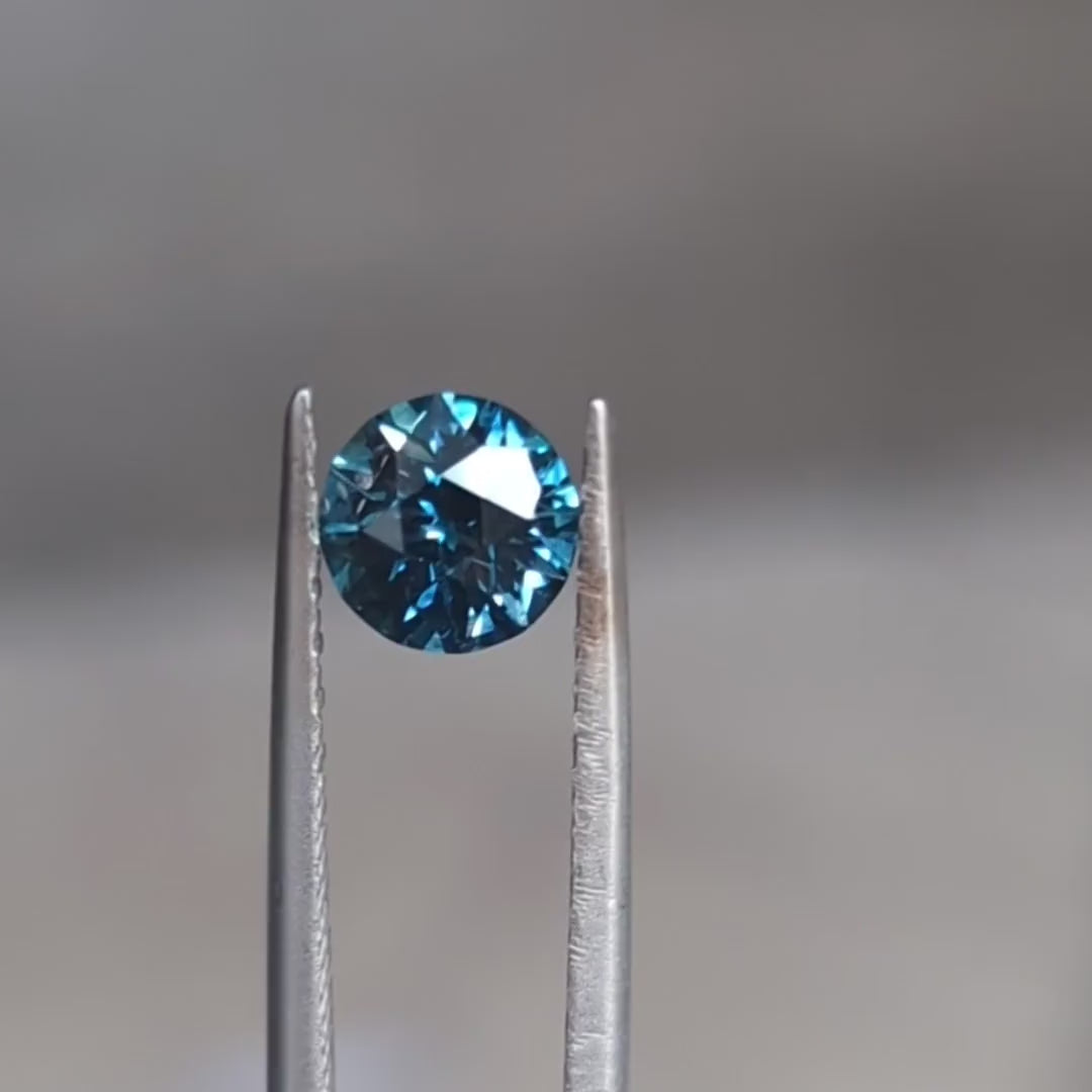 MS0100 teal blue-green montana sapphire round