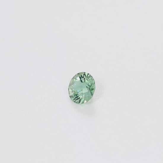 AF0126 0.48ct stormlight round aqua blue african sapphire