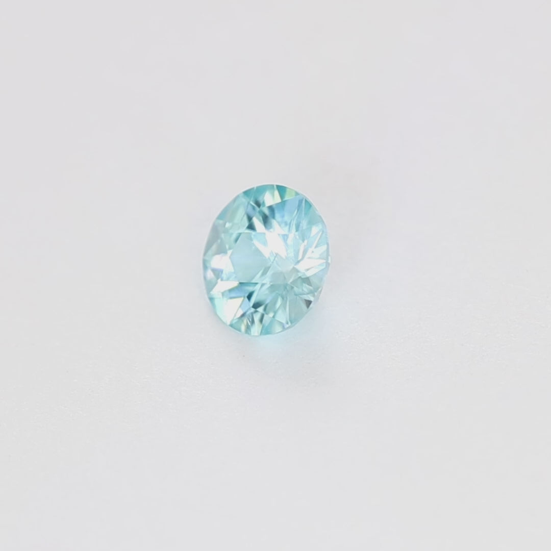 ZR0101 1.12ct stormlight round blue zircon