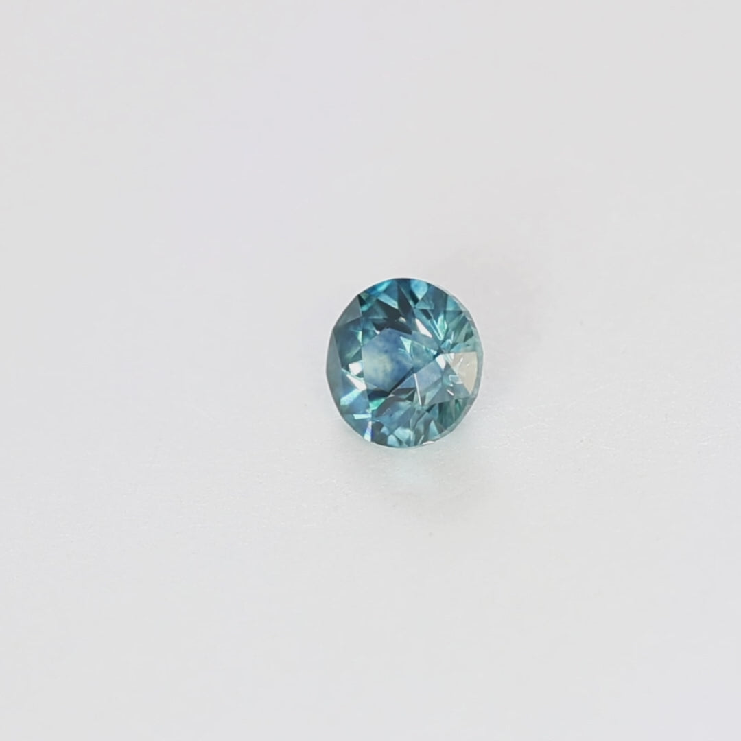MS0221 0.78ct stormlight round light blue montana sapphire