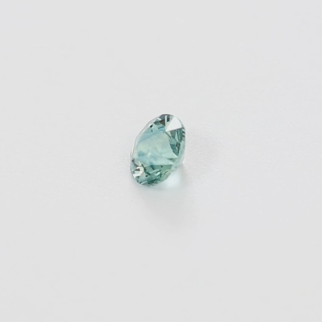 MS0134 0.80ct stormlight round light blue montana sapphire