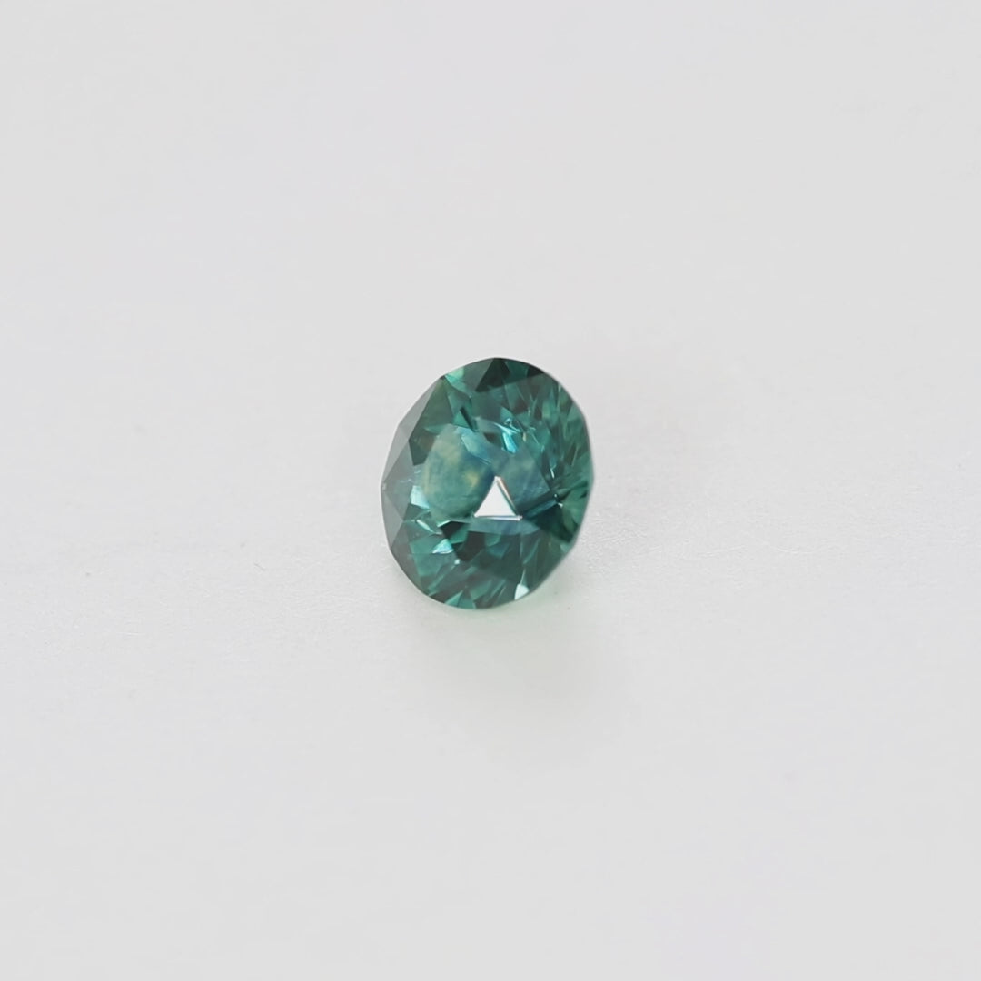 MS0112 1.39ct blue-green stormlight round montana sapphire