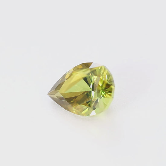 AU0134 2.22ct eden pear golden yellow australian sapphire