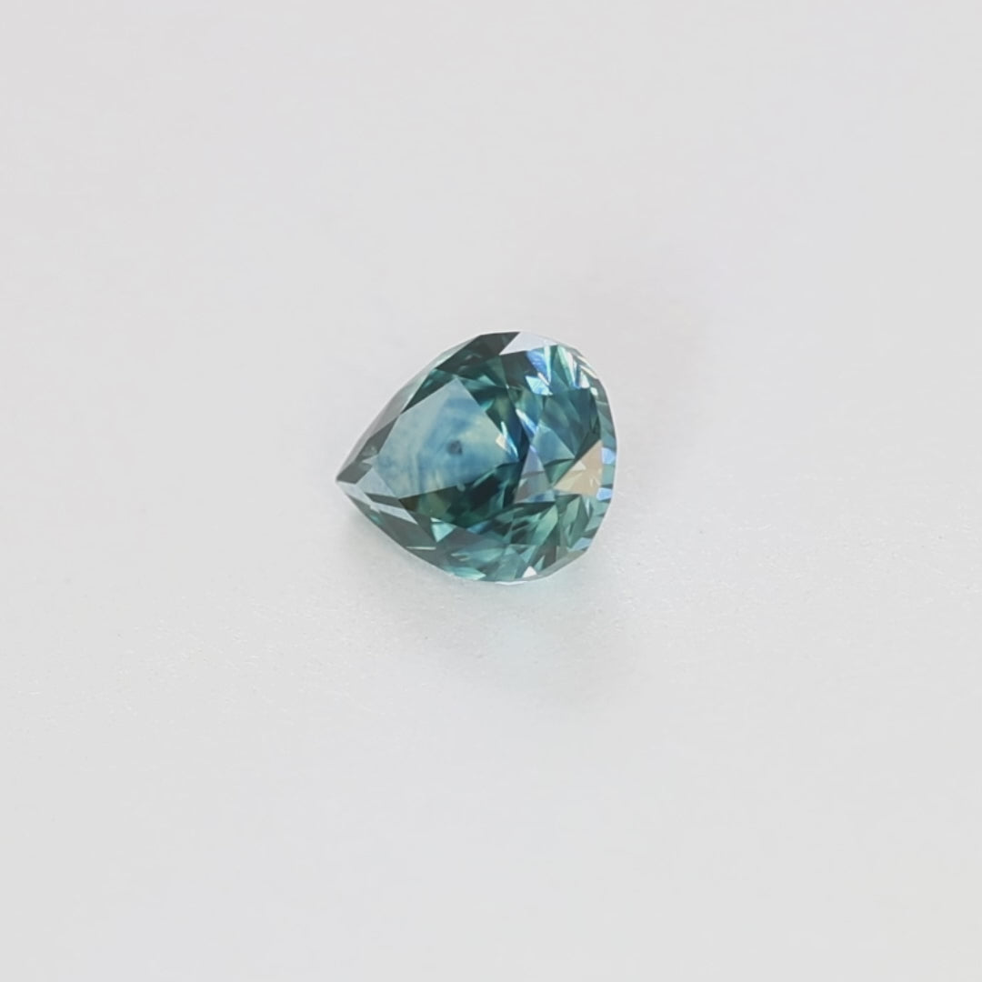 MS0205 1.31ct eden pear medium blue montana sapphire