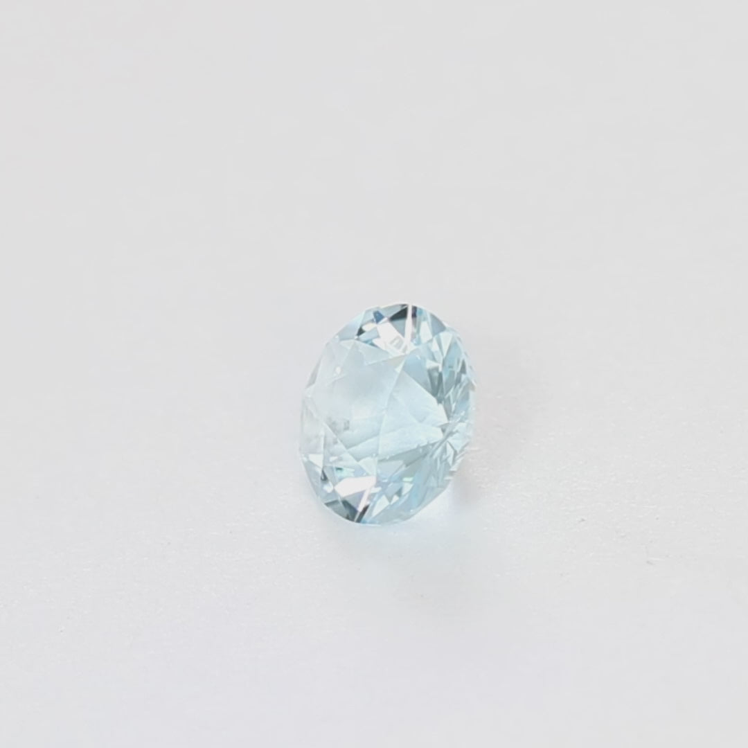 AQ0101 0.70ct stormlight round aquamarine
