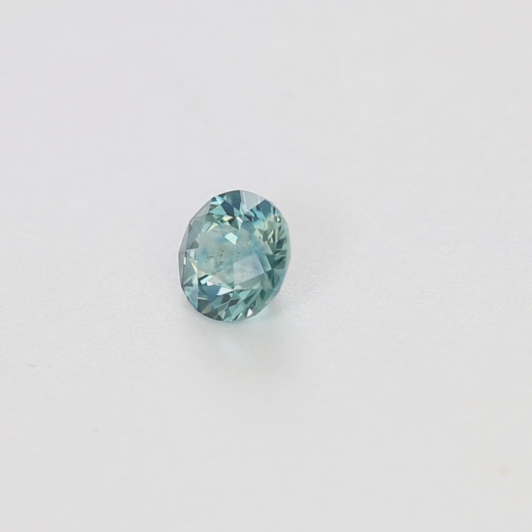 MS0160 1.18ct light blue stormlight round montana sapphire