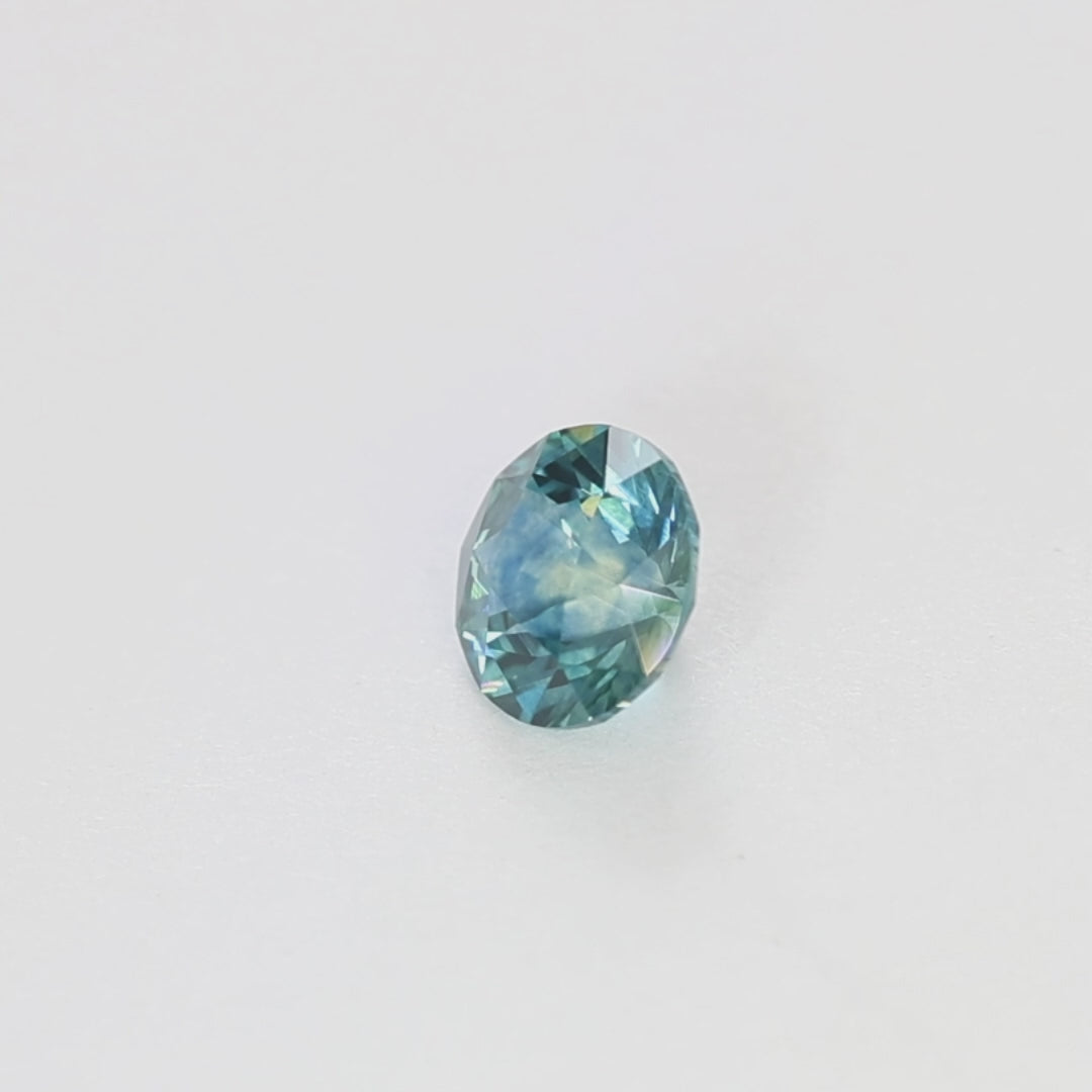 MS0212 1.21ct stormlight round medium blue montana sapphire