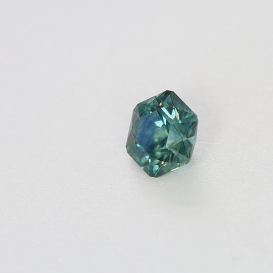 PSH0253 0.87ct rich blue hex cut montana sapphire