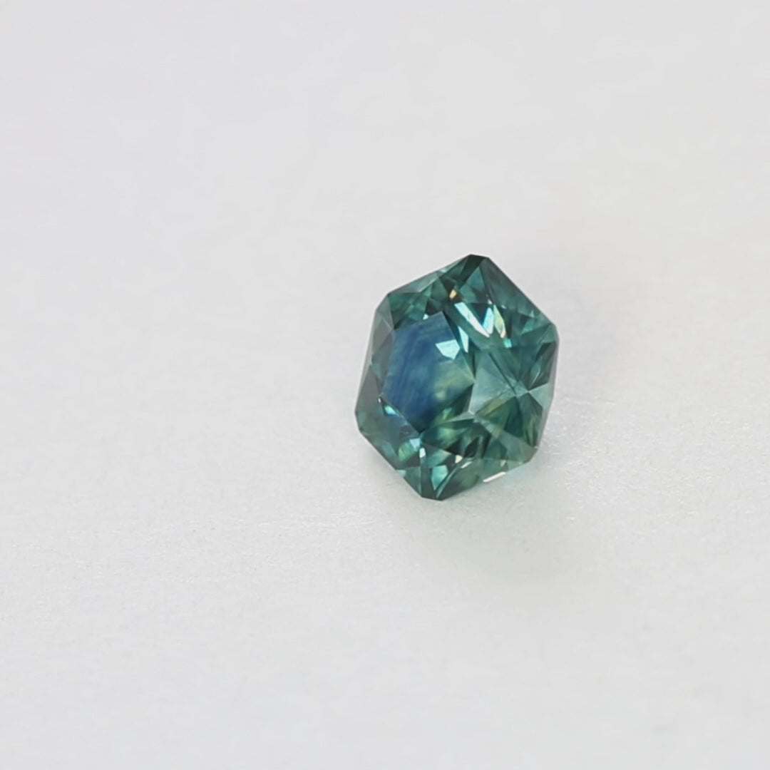 PSH0253 0.87ct rich blue hex cut montana sapphire